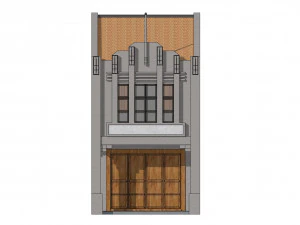 Malaysia Shophouse 1940 3D Model