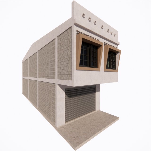 Malaysia Shophouse 2000 Modelo 3D .c4d .max .obj .3ds .fbx .stl .blend 