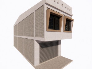 Malaysia Shophouse 2000 3D Model