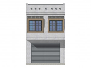 Malaysia Shophouse 2000 Modelo 3D