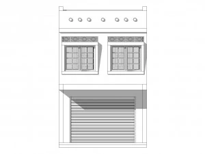 Malaysia Shophouse 2000 3D Model