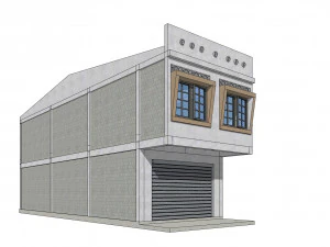 Malaysia Shophouse 2000 3D Model