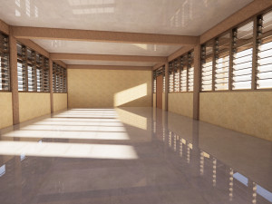 Malaysia School Building 4 floor 3D Model