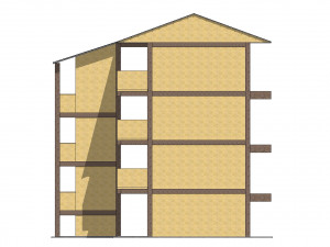Malaysia School Building 4 floor 3D Model