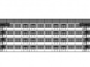 Malaysia School Building 4 floor 3D Model