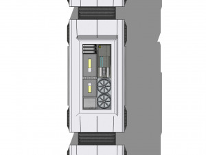 Sci-fi levitating Monorail 002 Modello 3D