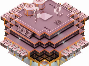 Sci-fi Laboratory block 002 3D Model