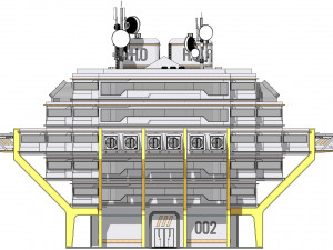 Sci-fi Laboratory block 002 Model 3D