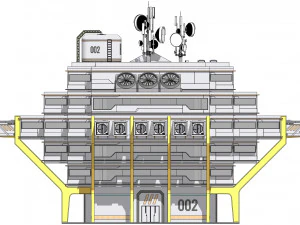 Sci-fi Laboratory block 002 3D Model