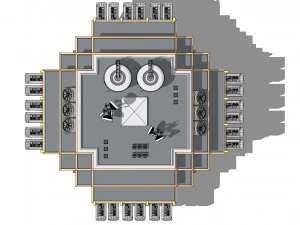 Sci-fi Laboratory block 002 3D Model