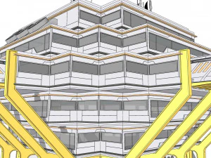 Sci-fi Laboratory block 002 3D Model