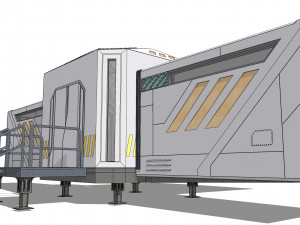 Sci-fi house 002 module 1 Modelo 3D