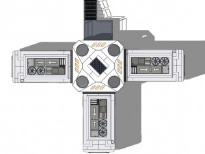 Sci-fi house 002 module 1 Modelo 3D