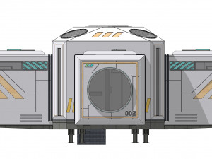 Sci-fi house 002 module 1 Modelo 3D