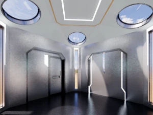 Sci-fi house 002 module 2 3D Model