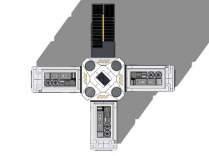 Sci-fi house 002 module 2 3D Model