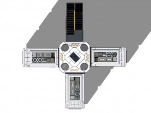 Sci-fi house 002 module 2 3D Model