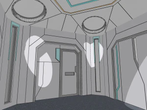 Sci-fi house 002 module 2 3D Model