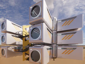 Sci-fi house 002 module 3 3D Model