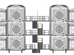 Sci-fi house 002 module 3 3D Model