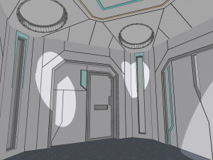 Sci-fi house 002 module 3 Modello 3D