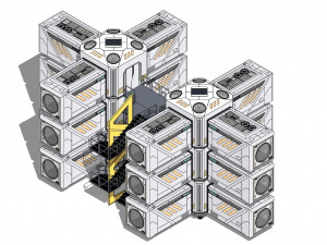 Sci-fi house 002 module 3 Modello 3D