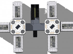 Sci-fi house 002 module 3 Modello 3D