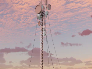 Sci-fi telecom Tower 3D Model