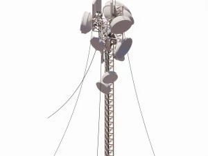 Sci-fi telecom Tower 3D Model