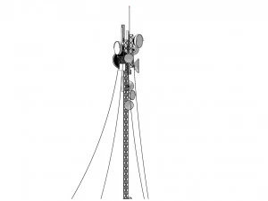 Sci-fi telecom Tower 3D Model