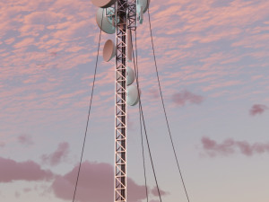 Sci-fi telecom Tower Modello 3D