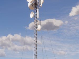 Sci-fi telecom Tower Modello 3D