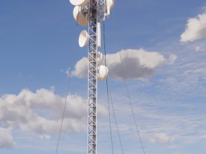 Sci-fi telecom Tower 3D Model