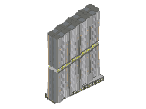 Sci-fi Mega Block 002 v3 3D 모델