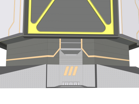Sci-fi Mega Block 002 v2 Modello 3D