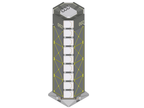 Sci-fi Mega Block 002 v2 Modello 3D