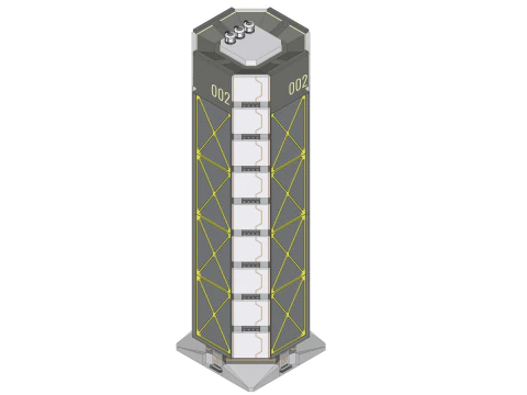 Sci-fi Mega Block 002 v2 3D Model