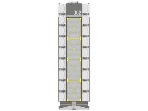 Sci-fi Mega Block 002 v2 Modello 3D
