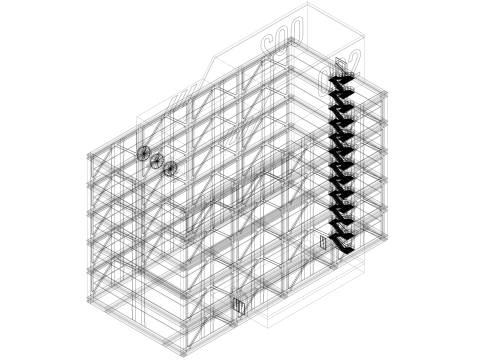 Sci-fi Building Block 002 Modelo 3D