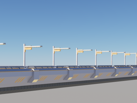 Sci-fi Modular Uncovered Elevated Walkway 3D Model