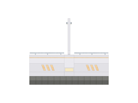 Sci-fi Modular Uncovered Elevated Walkway 3D 모델