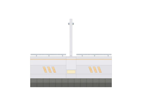Sci-fi Modular Uncovered Elevated Walkway 3D Model