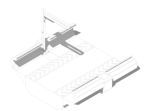 Sci-fi Modular Uncovered Elevated Walkway 3D 모델