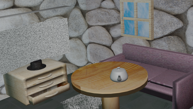 This is a small but cozy room that can be useful for your ideas 3D Model .c4d .max .obj .3ds .fbx .stl .blend 