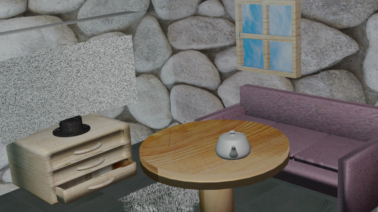 This is a small but cozy room that can be useful for your ideas 3D Model .c4d .max .obj .3ds .fbx .stl .blend 