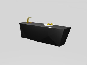 Kitchen table Modern Modello 3D