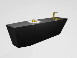 Keukentafel Modern 3D Model