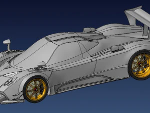 Pagani Zonda R 3D Baskı Modeli