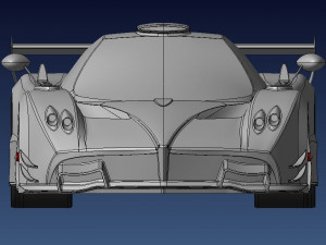 Pagani Zonda R 3Dプリントモデル