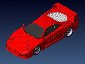Ferrari F40 Modelo de impresión 3D